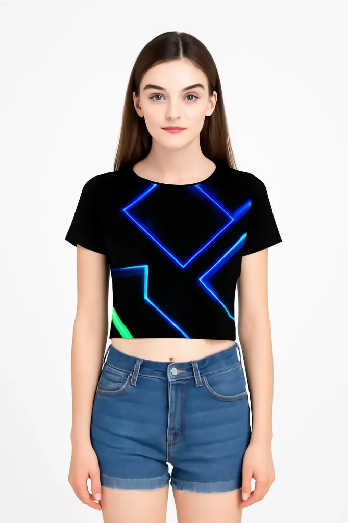 CYBERNETIC HORIZON CROP (XS, None)