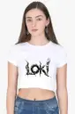 THE MISCHIEF MAKER'S MONOGRAM CROP TOP