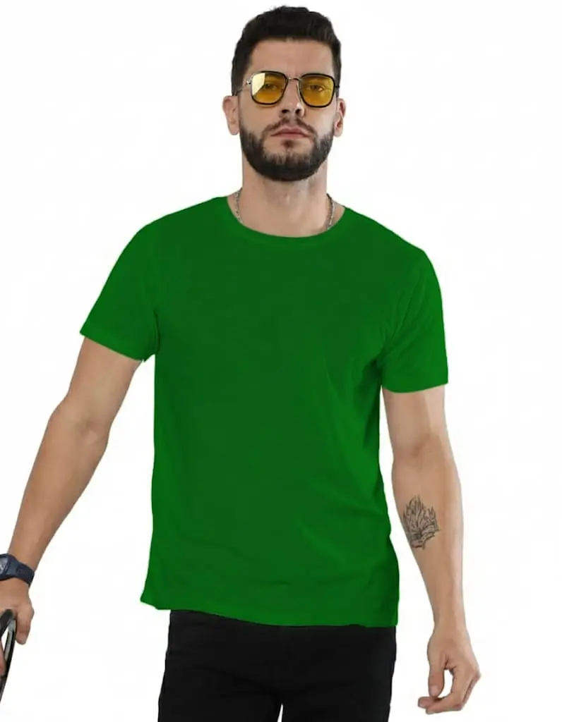 THE "EVERGREEN VIBE" HALF-SLEEVE TEE