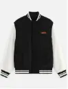 THE MARVEL LEGACY VARSITY JACKET - BLACK/CREAM
