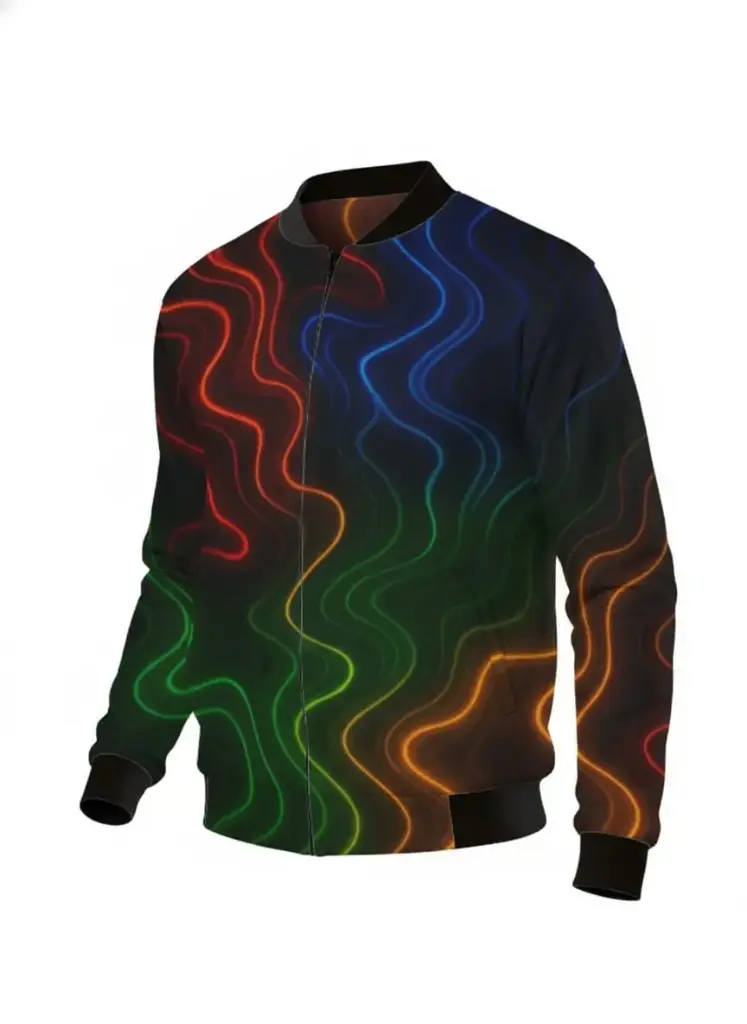 DYSTOPIAN NEON CURRENT BOMBER JACKET (XS, None)
