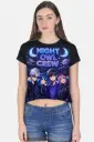 THE "MIDNIGHT GALAXY" ANIME CROP TEE: NIGHT OWL CREW EDITION