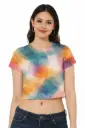SUNWASHED MOSAIC CROP TOP 