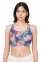 MARBLE BLOOM SPORTS BRA 
