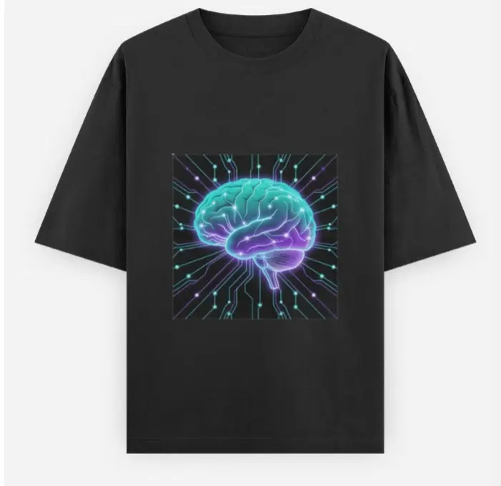 NEURAL SPARK OVERSIZED T-SHIRT  (XS, None)