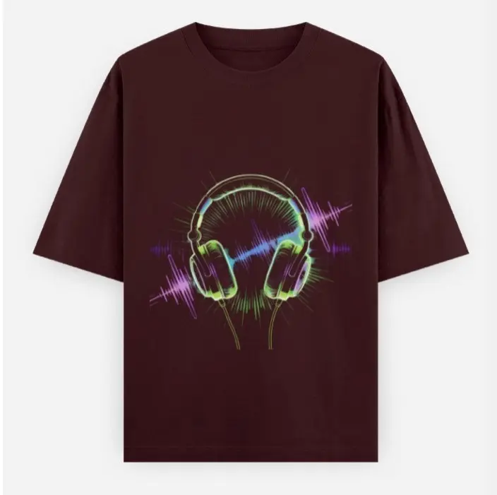 MIDNIGHT BEATS OVERSIZED T-SHIRT  (XS, None)