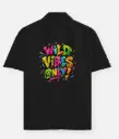 WILD VIBES ONLY GRAPHIC OVERSIZED SHIRT 