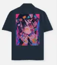 NEON ANIME POP ART GRAPHIC OVERSIZED SHIRT