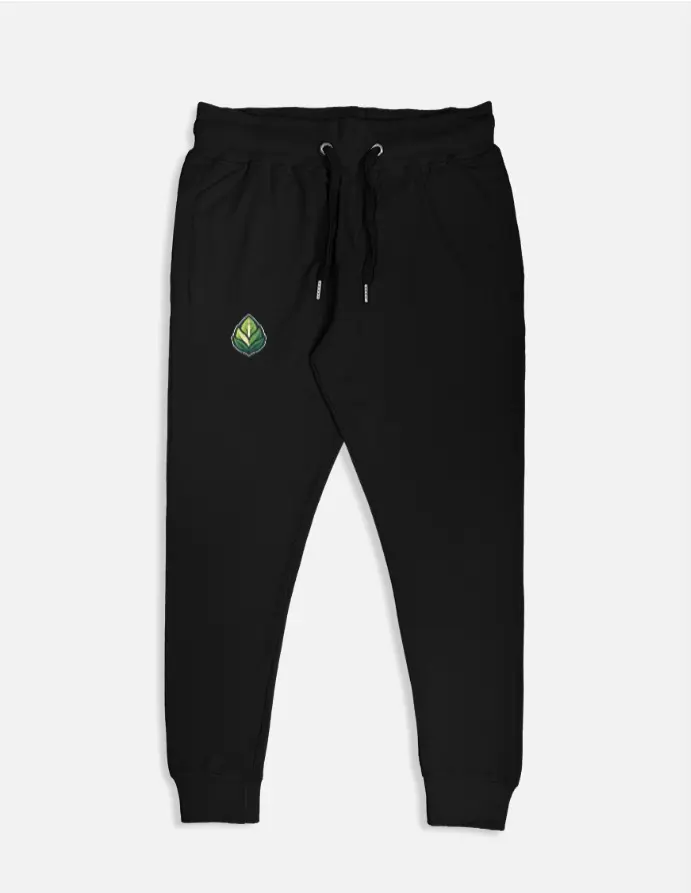 ECO CREST BLACK JOGGER PANTS