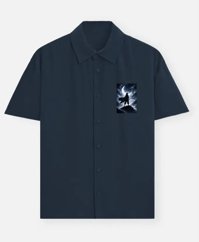 MIDNIGHT GUARDIAN GRAPHIC SHORT-SLEEVE SHIRT  (XS, None)