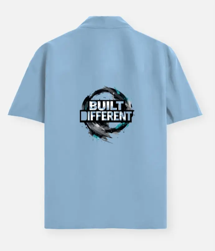BUILT DIFFERENT STATEMENT BACK PRINT SHIRT  (XS, None)
