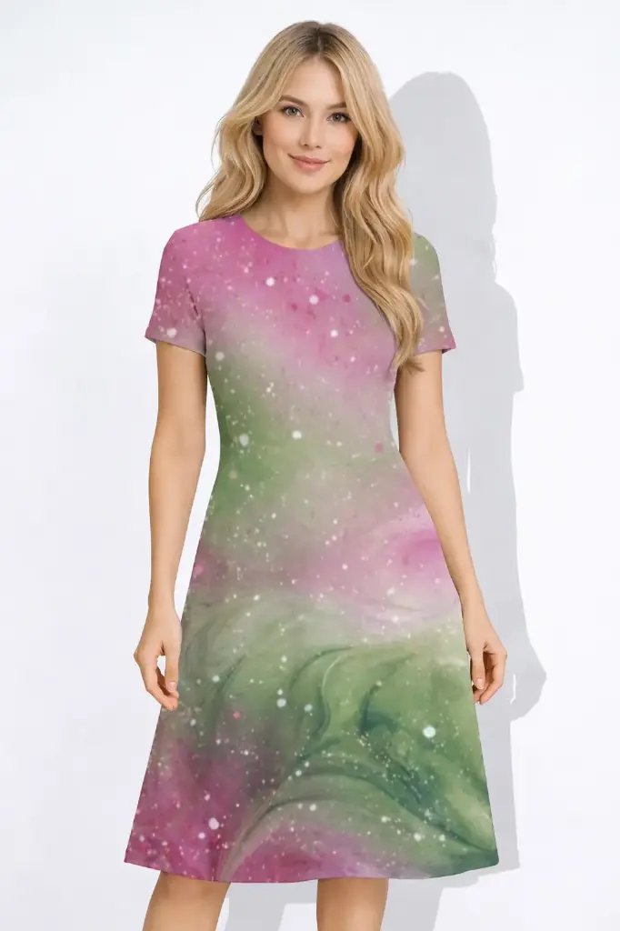 CELESTIAL MIST A-LINE DRESS (XS, None)