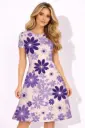 VIOLET DAISY POP A-LINE DRESS