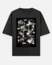 GLITCH COLLAGE STREET OVERSIZED T-SHIRT