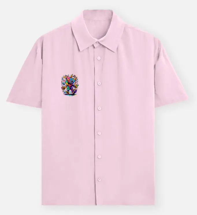 PASTEL POP GRAPHIC POCKET SHIRT (XS)