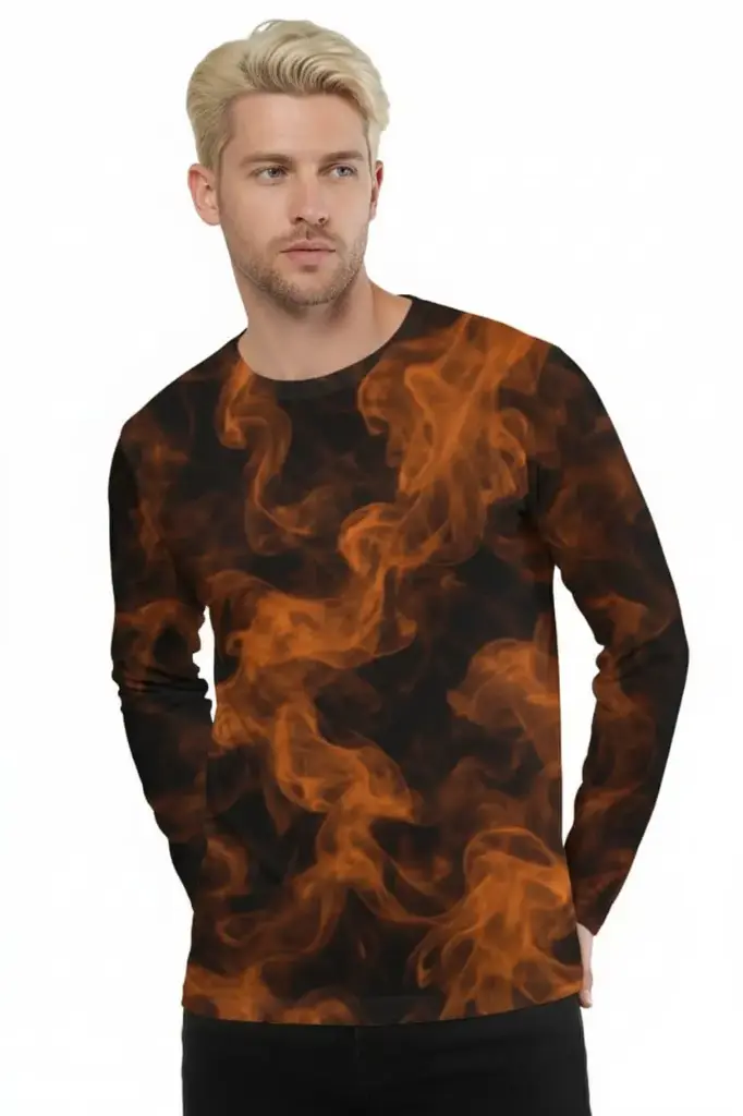 AOP DYSTOPIAN SMOLDER LONG SLEEVE T-SHIRT