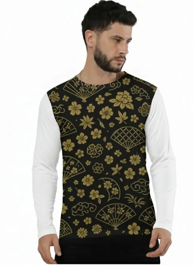 AOP GOLDEN KAMI LONG-SLEEVE T-SHIRT