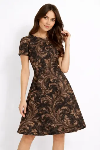 ARTISAN BUTTERFLY MOTIF OVERSIZED DRESS 