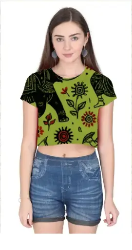 JUNGLE CHRONICLE CROP TEE