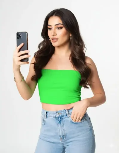 THE "VERIDIAN VIBE" CROP TUBE