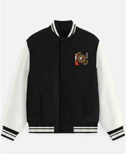 "DHARMA BLOOM" HERITAGE VARSITY JACKET