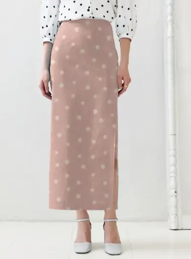 THE ROSÉ MORNING COLUMN SKIRT