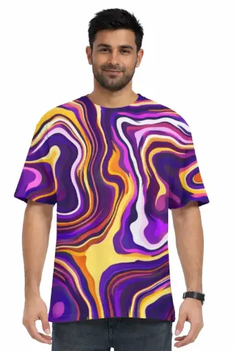 PSYWAVE GRAPHIC OVERSIZED T-SHIRT 
