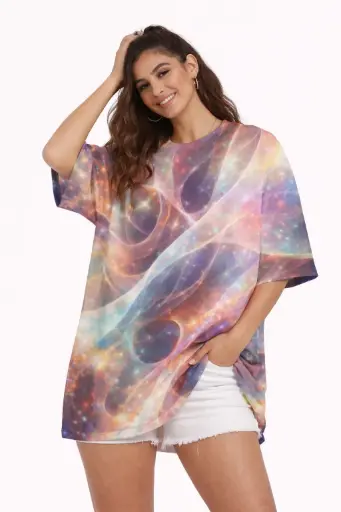 ✨ COSMIC VEIL OVERSIZED T-SHIRT ✨ 
